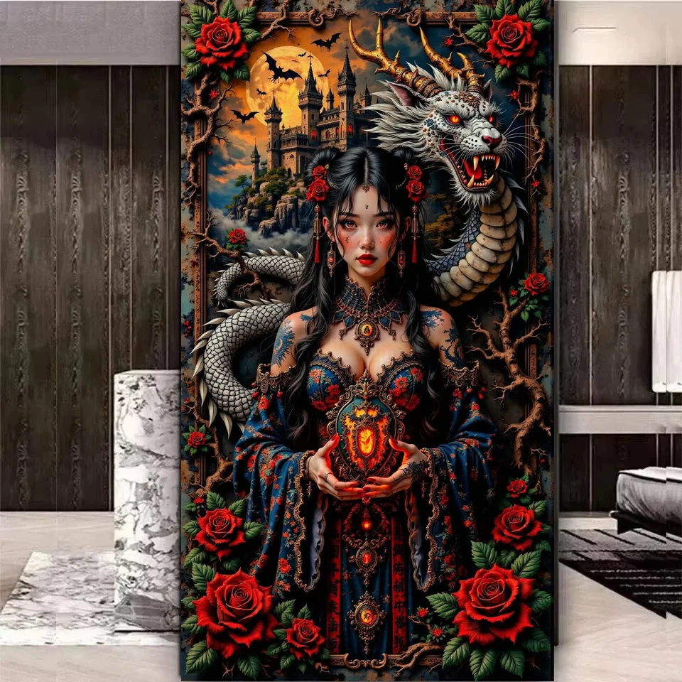 Dragon And Woman Di…