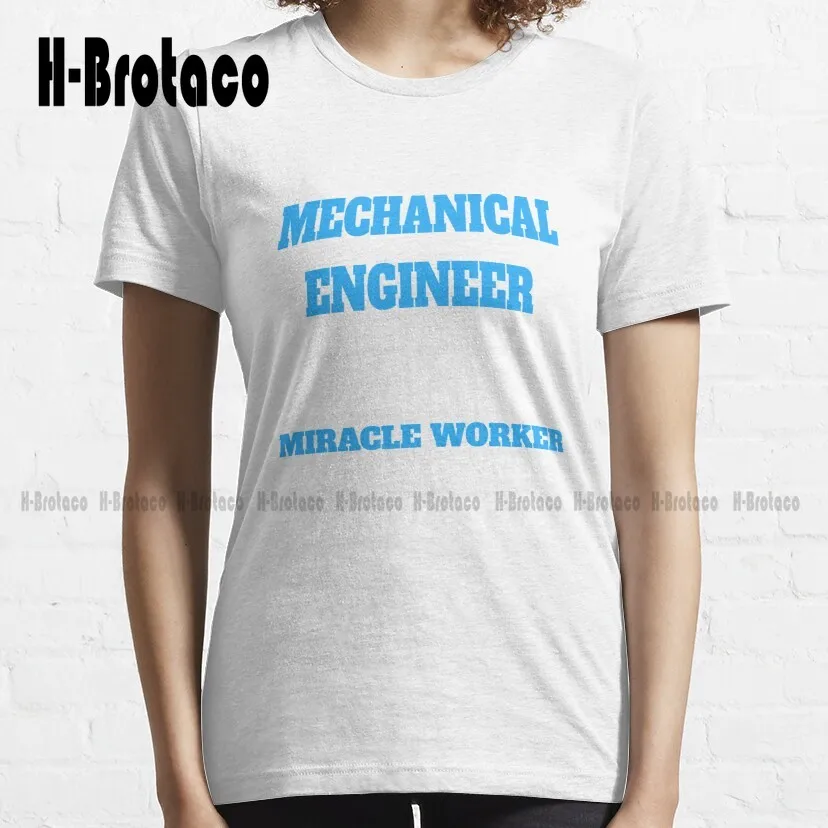 Mechanical Engineer Miracle Worker Trending T-Shirt Men Shirts Graphic Tees Cotton Outdoor Simple Vintag Casual Tee Shirts Retro