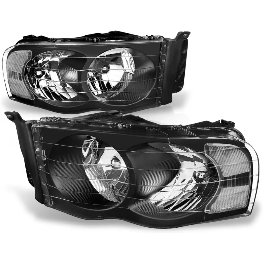 

Фары в сборе, совместимые с галогенными фарами Dodge Ram 1500 2500 3500 со стороны водителя и пассажира 2002, 2003, 2004, 2005, Re