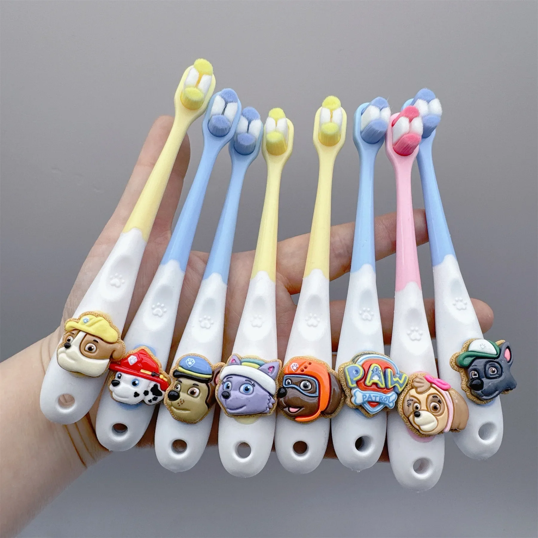 Paw Patrol Children's Toothbrush Anime Marshall Rubble Chase Rocky Cleaning Preventing Cavities Soft Toothbrush Christmas Gift