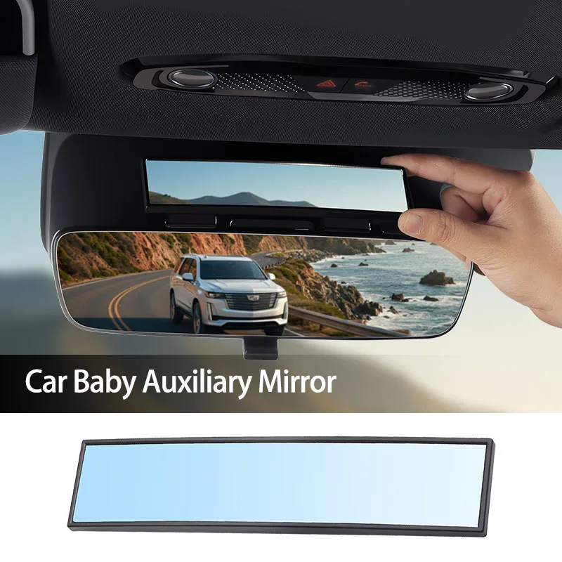 Car Baby Mirror Interior Rear View Auxiliary Mirror Blind Spot Wide-angle Large Vision Panoramic Ultra-clear Observation Mirror