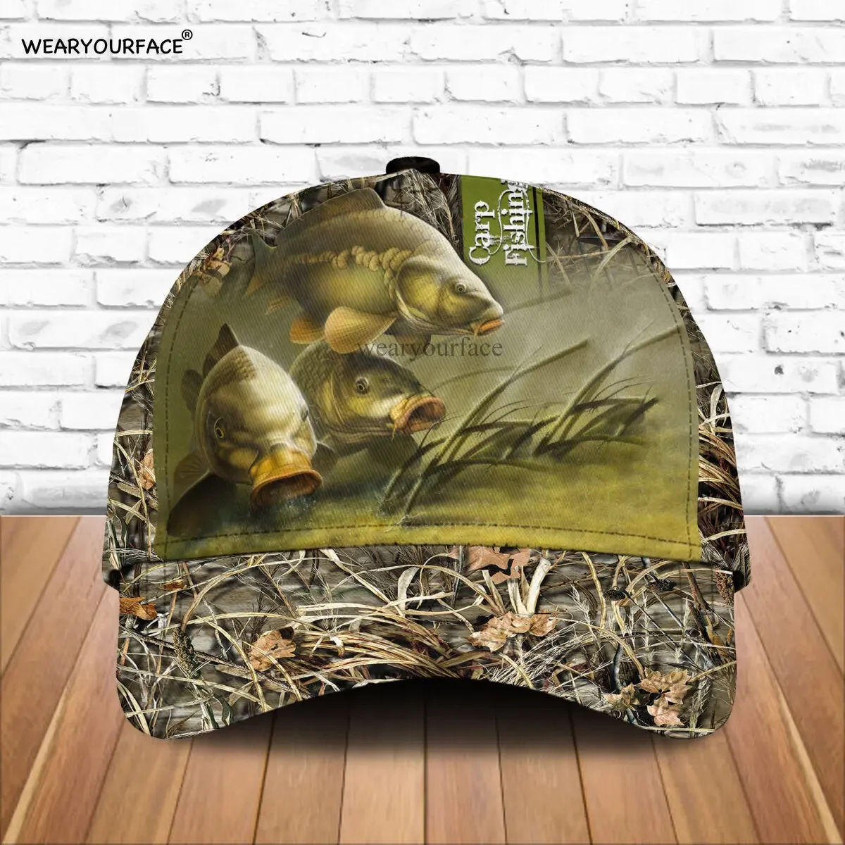 Carp Fish Catfish Deer 3D All Over Printed Snapback Hat Men Women Adult Hip Hop Headwear Outdoor Sun Visor Baseball Cap