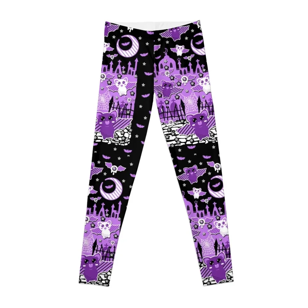 

Kawaii Spooky Bats Leggings Fitness clothing legings for fitness sports for Womens Leggings