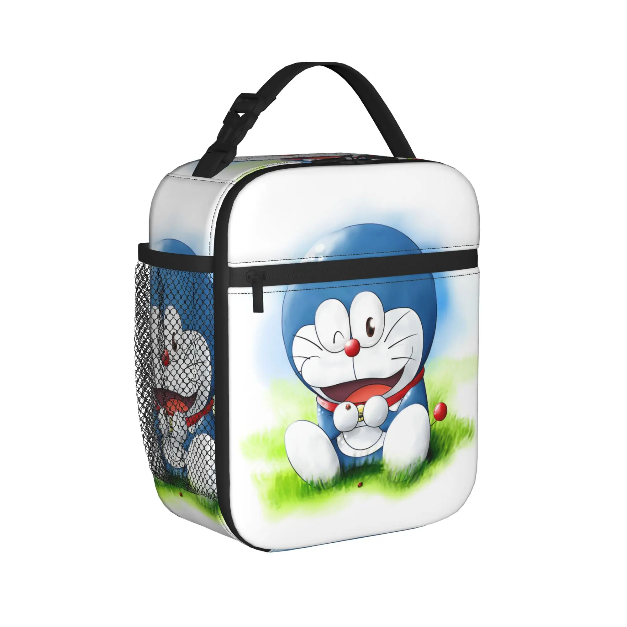 

Cartoon Doraemons Anime Insulated Lunch Bags Leakproof Cute Reusable Cooler Bag Tote Lunch Box School Outdoor Men Women