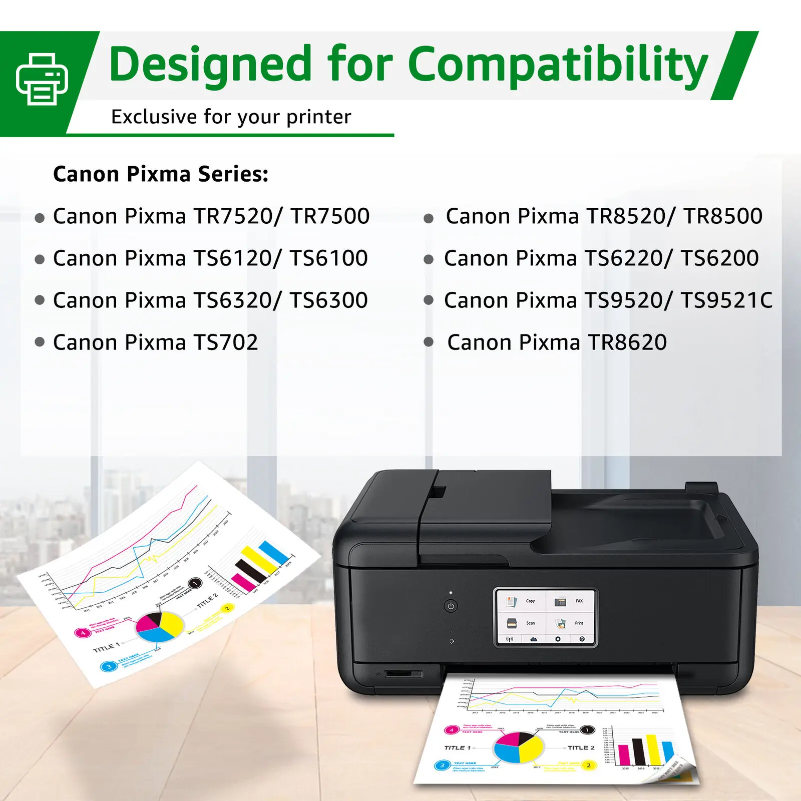 2x Premium PGI-280 XXL Black Ink +chip for Canon PIXMA TS9120 TS9520 TS8120