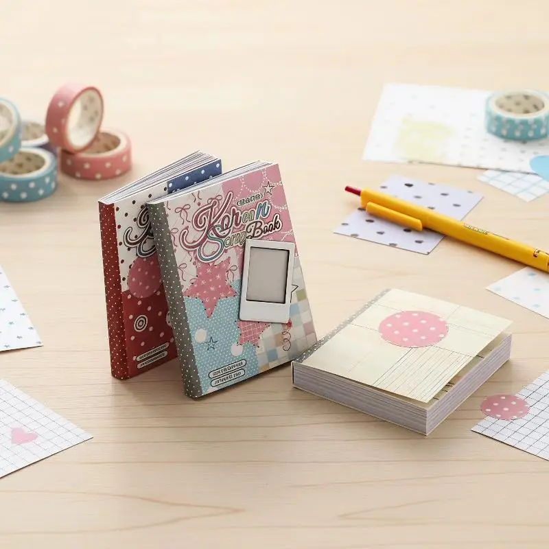 Kawaii Scrapbook Paper Pad | 120 Sheets Dot & Star Patterned Paper | Perfect for Journaling, DIY Card Making & Arts and Crafts