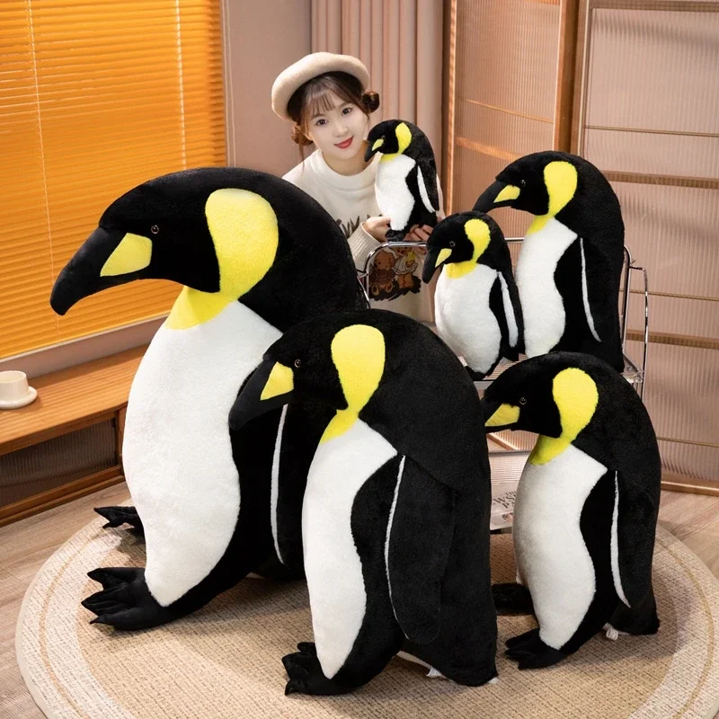 Lebensechte Pinguin Plüsch tier Simulation niedlichen Pinguin Familie Kuscheltiere Reallife Antarktis Meeres tier ausgestopfte Puppen