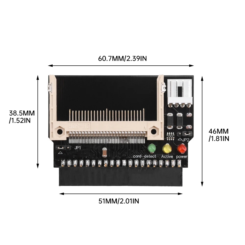 Cf para ide 3.5 polegadas 40pin conector cf macho para ide fêmea inicializável compacto cartão flash adaptador conversor placa riser para desktop pc