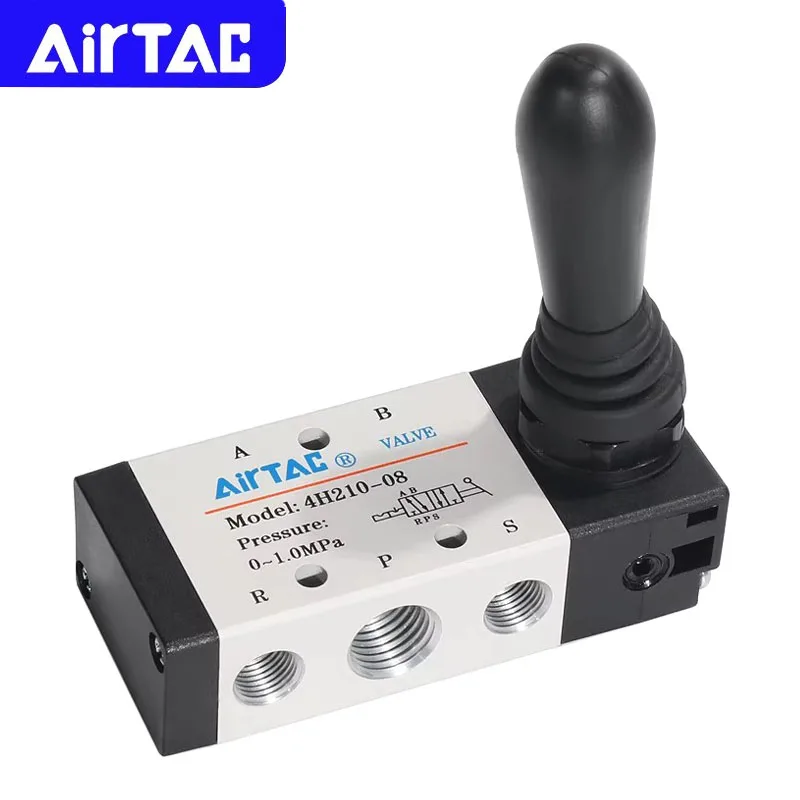 AIRTAC Original Pneumatic Manual Hand Lever Valve 4H210 4HA230 4H310 4HA330/C/E/06/0/10 Control Air Valve