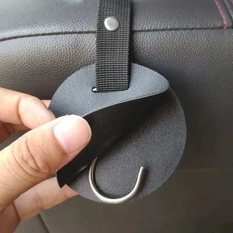 Auto Headrest Hidden Hook Car Back Seat Hanger Heavy Duty Alloy Steel Hooks for Luggage Pet Carrier Baby Stroller Hanging