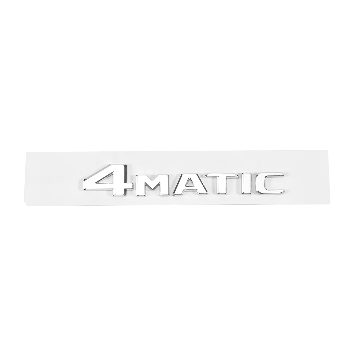 4MATIC Silver Auto Trunk Door Bumper Badge Decal Emblem Adhesive Tape Sticker Replacement for