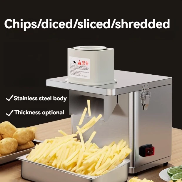 Wolf Teeth Potato Slicer Commercial Machine Fully Automatic Wave Fry Slicer