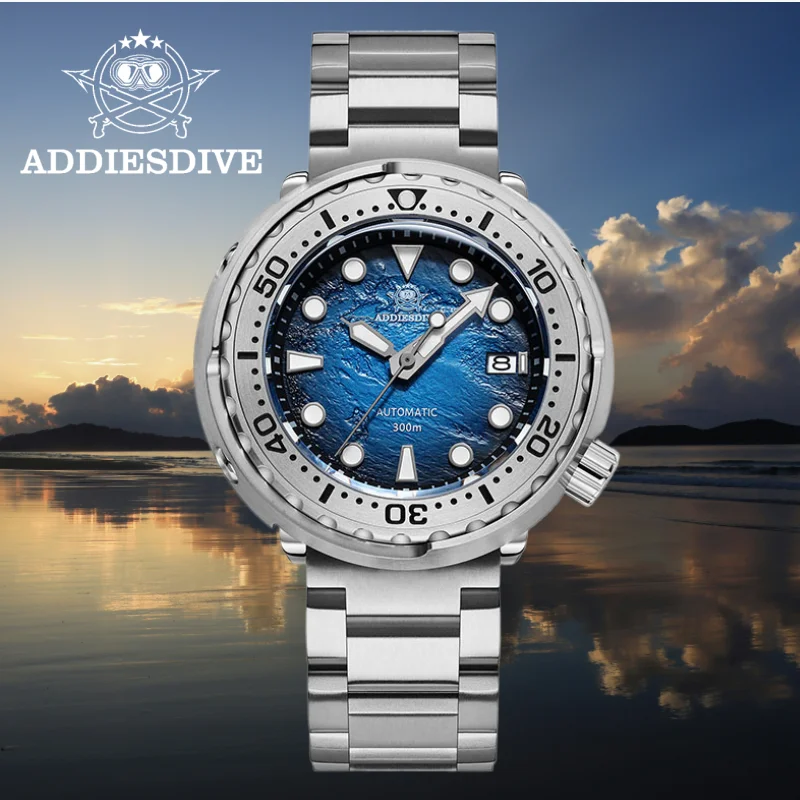 

ADDIESDIVE 2025 НОВЫЕ мужские часы для дайвинга с сапфировым стеклом NH35A Механизм 316L Сталь 300 м Водонепроницаемые автоматические механические часы reloj