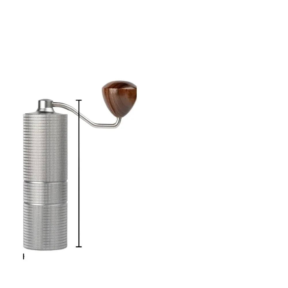 Manual Stainless Steel Pepper Grinder with Adjustable Grind Selector Portable Handheld Spice Mill for Cooking and
