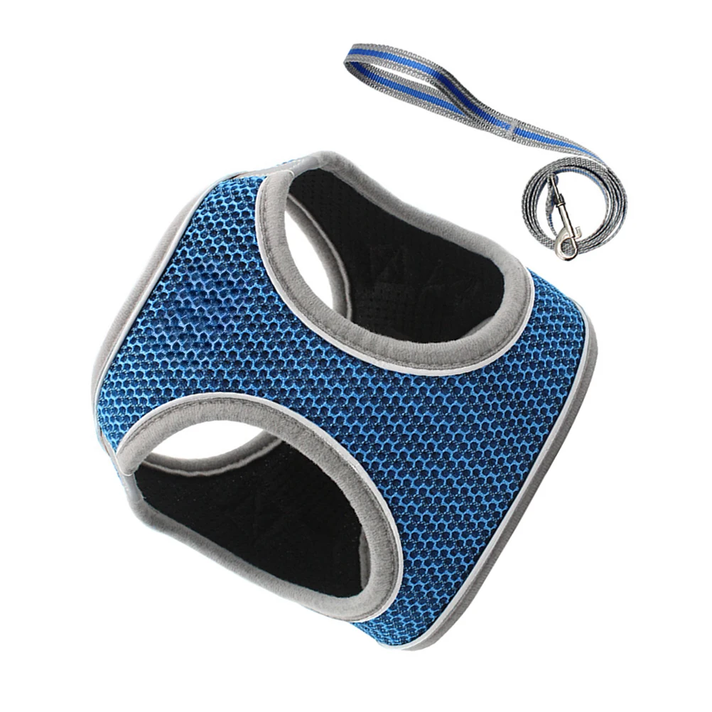 

Reflective Pet Harness Leash Set Durable Soft Chest Strap Vest Type Breathable Comfortable Cat Dog Wiring Fashion