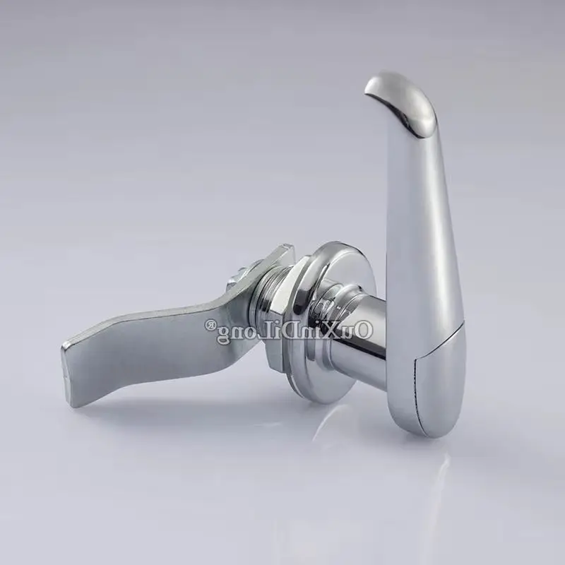 

Brand New 2PCS Zinc Alloy Industrial Machinery Handle Lok Distribution Box Lock Switch Electric Cabinet Door Handle Lock Chromed