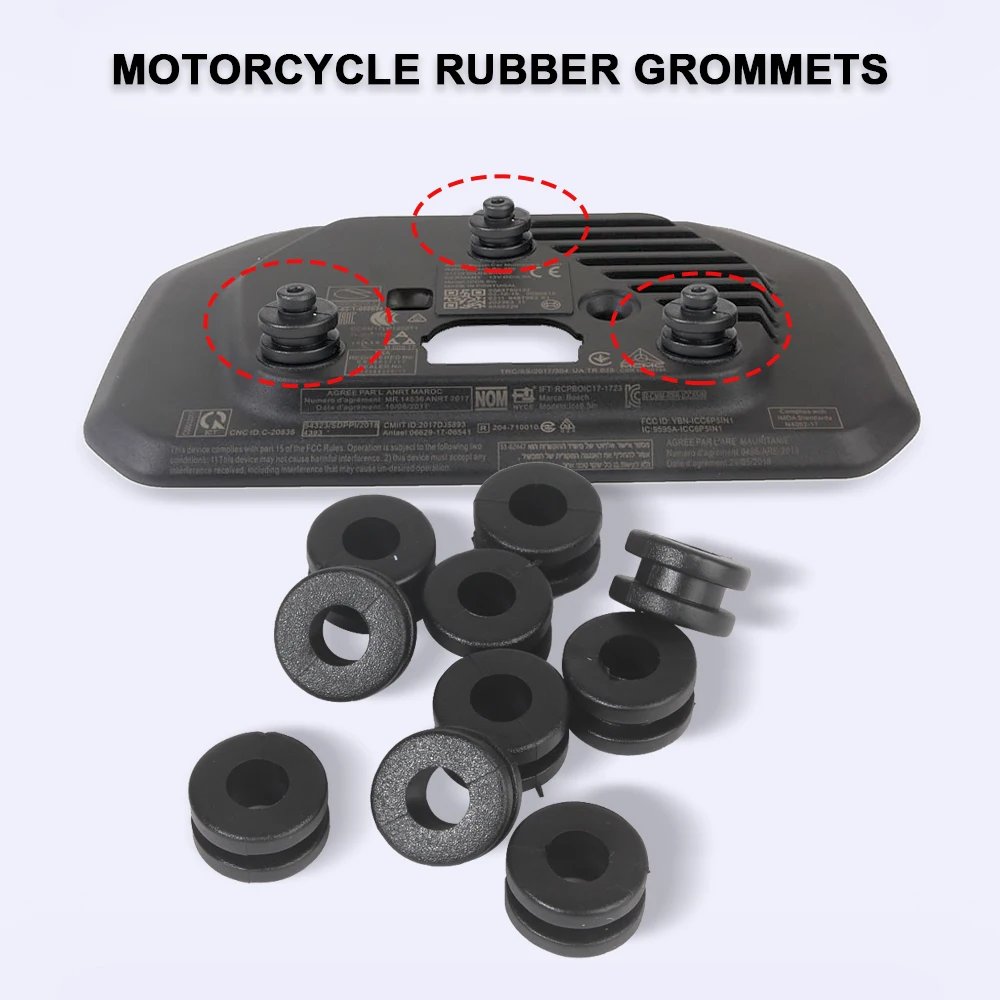 

6MM Rubber Grommets Motorcycle Instrument Cover Shockproof Gasket Accessories For BMW S1000R S1000RR S1000XR HP4 R 1200 GS ADV