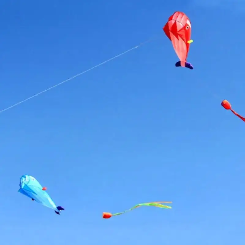 1 個大型動物ビーチ凧スケルトンなし屋外エンターテイメントゲーム飛ばしやすい抗破れソフトクジラ凧