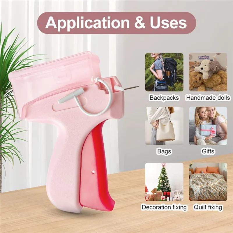 

A57M-Mini Stitch-Gun Kit, Quick Clothing Fixer With Needles & Fasteners & Buttons, Tagging-Gun For Clothing