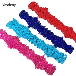 4 Meter/Lot Cos Costume Embroidery Lace Trim Gold Silver  Stage Performance Clothes Diy Applique Patch Fabric AccessoriesYN119