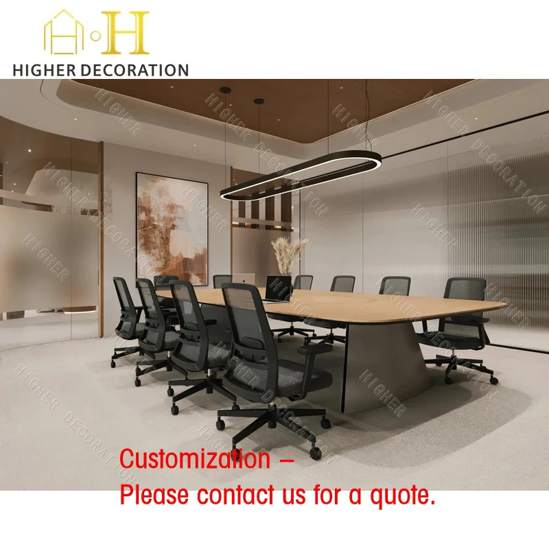 custom.Modern Office Design Executive Reception Counter Custom Wooden Office Furniture Workstation Office Desk Meeting Table