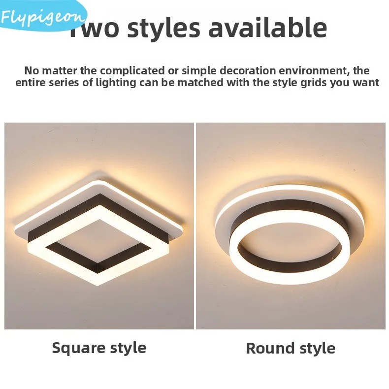 

Modern LED Chandelier Surface Mounted Acrylic Ceiling Light Dimmable for Corridor Hallway Indoor Home Lighting Decor