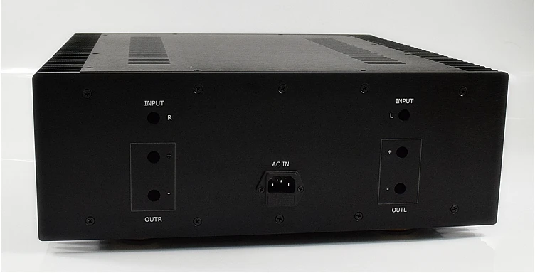 WA130 Full Aluminum Power Amplifier Chassis Radiator on Both Sides Case Audio Amp Box New 412*430*150mm
