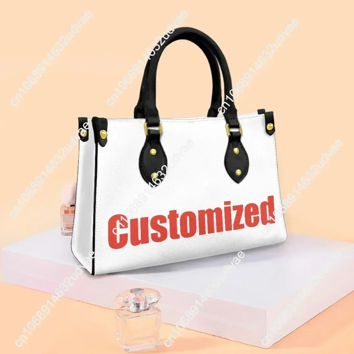 Torba typu tote Katy Perry, torebka damska męska wysokiej jakości z personalizowanym tekstem i obrazkiem, torebka ze skóry PU, torba na zakupy do pracy, torba na prezenty.