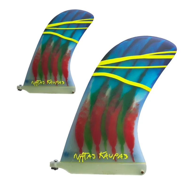 

10--inch surfboard longboard fins made of fiberglass Single fin Clear colored longboard fins Surfing Accessories