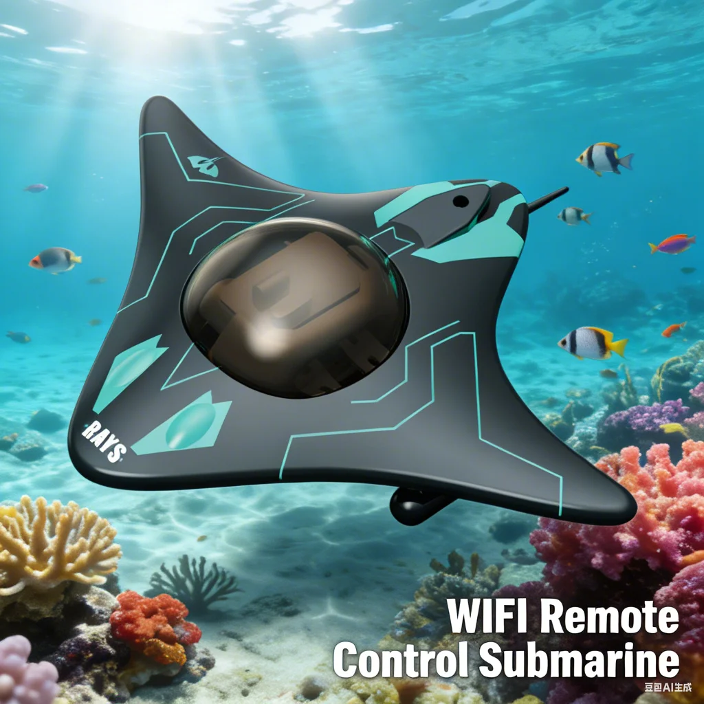 

Mini WIFI RC Boat Six-way Submarine Diving Real-time Transmission Underwater Camera Speedboat Photo Video Toys Birthday Gifts