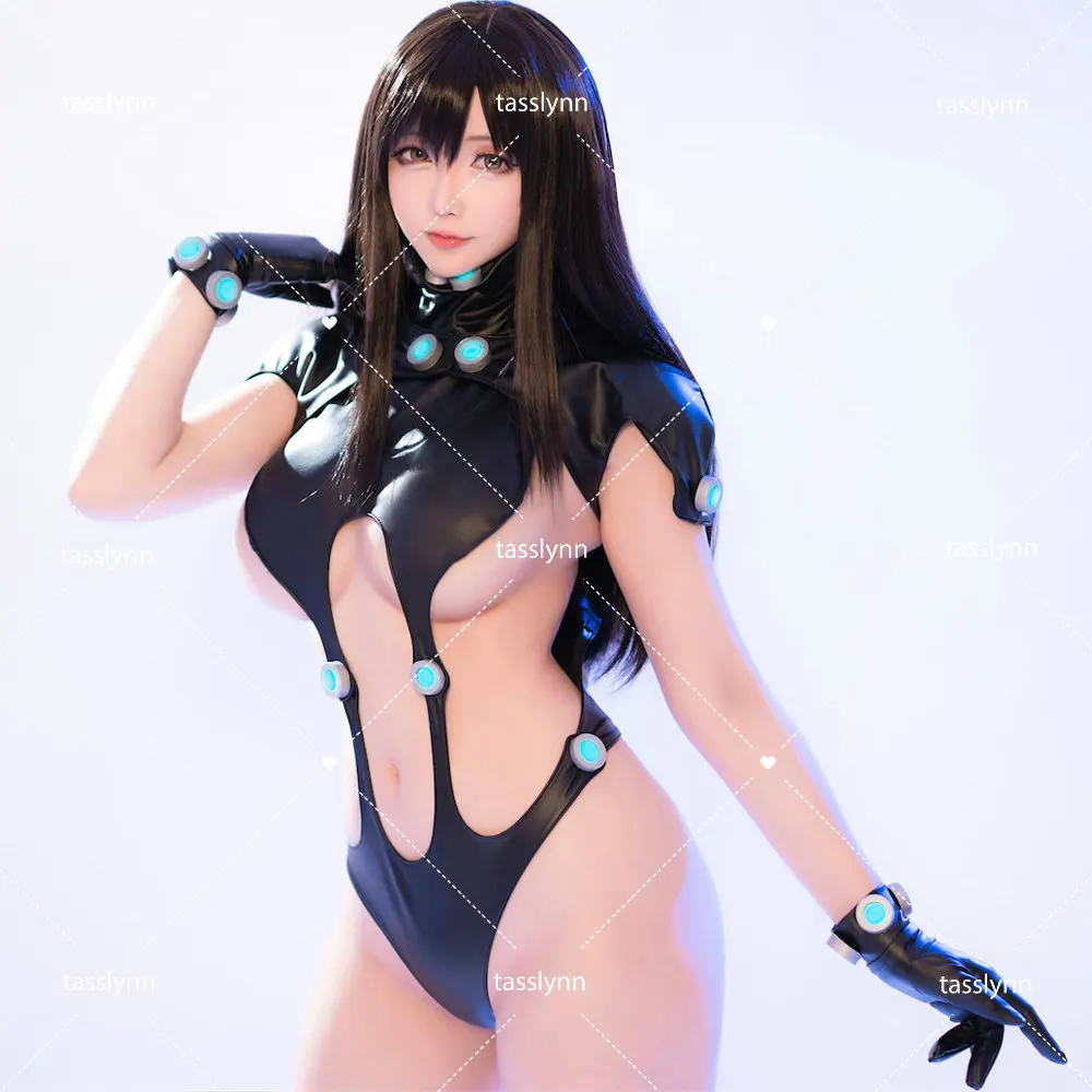 

GANTZ Cosplay Costume Shimohira Reika Suits Women Black Jumpsuit Halloween Outfits Jumpsuits & Rompers