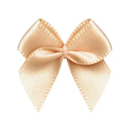 50 Stück rosa Satinband Schleifen Dekoration Schleifen für Bastelpakete kleine Schleife Geschenkverpackung Blume DIY Hochzeit Schleife Geburt 25 ± 3 mm – Detail 3