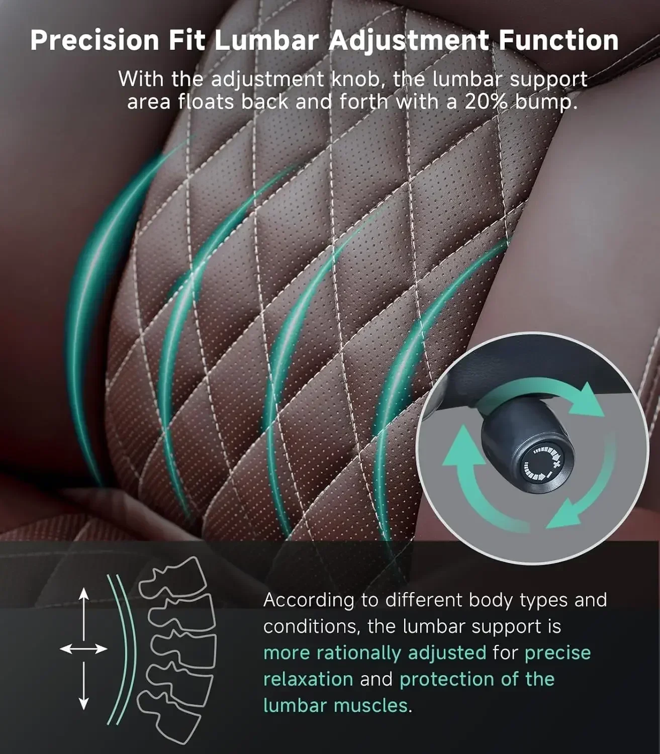 كرسي مكتب كبير وطويل، تنفيذي، دعم قطني قابل للتعديل، عجلة مساحة مزدوجة 3 بوصات، كرسي مكتب منزلي إداري، شديد التحمل #5