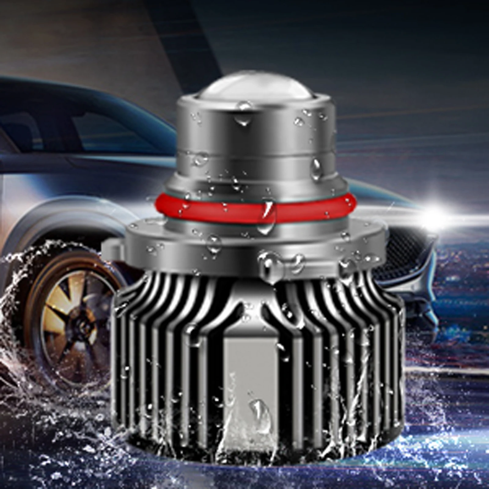 LED Fog Light Bulb Laser Lens Automotive Turbo Headlight Fog Lamp 12V H7 H11 H8 H9 9005 HB3 9006 HB4 CSP 8000K 6000K 3000K 2Pcs