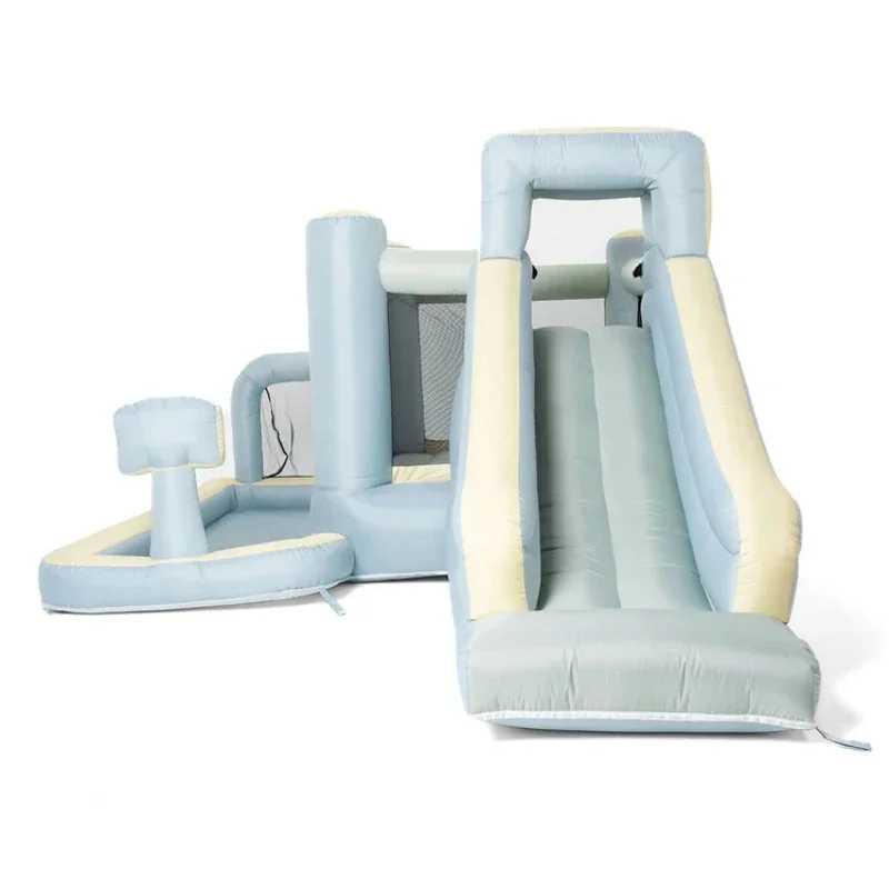 Aros de baloncesto al aire libre, parque acuático, tobogán inflable de rebote, Combo, piscina para niños, equipo de juego suave para diversión y ejercicio de los niños