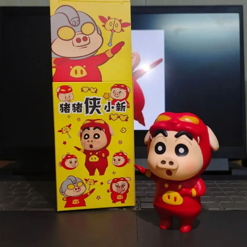 Crayon Shin-Chan Action Figure, Version Q, Modèle Kawaii Mignon, Personnages Anime, Ornements Collection, Affichage De Bureau, Jouet Cadeau, 10cm