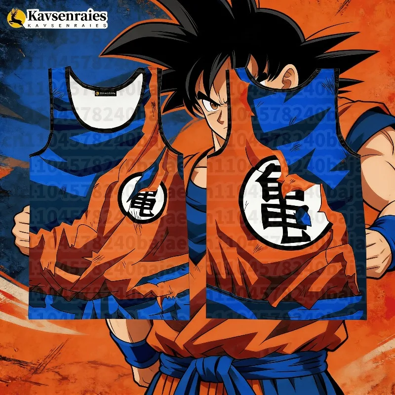 

Новинка 2026: Мужские 3D-майки для косплея Гоку, летние топы для бодибилдинга, уличная одежда, безрукавки, футболки унисекс, модные повседневные крутые жилеты