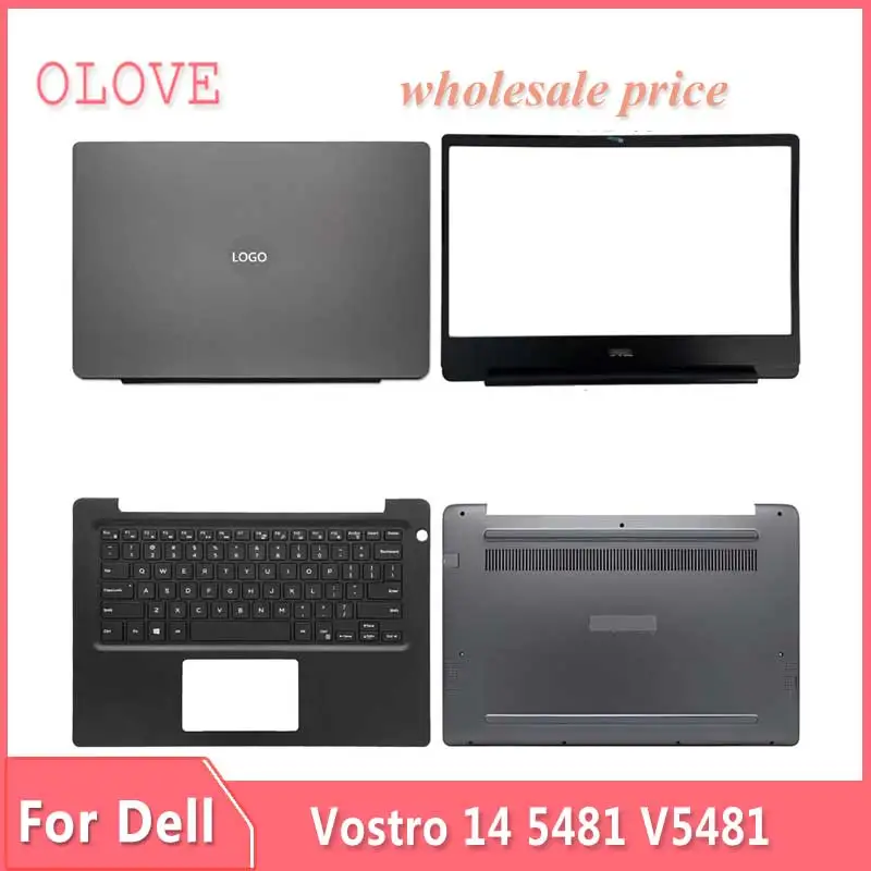 

Новинка, оригинальная задняя крышка для ноутбука Dell Vostro 14 5481 V5481, передняя панель, верхняя Подставка для рук, нижняя подставка, строгая клавиатура, петли