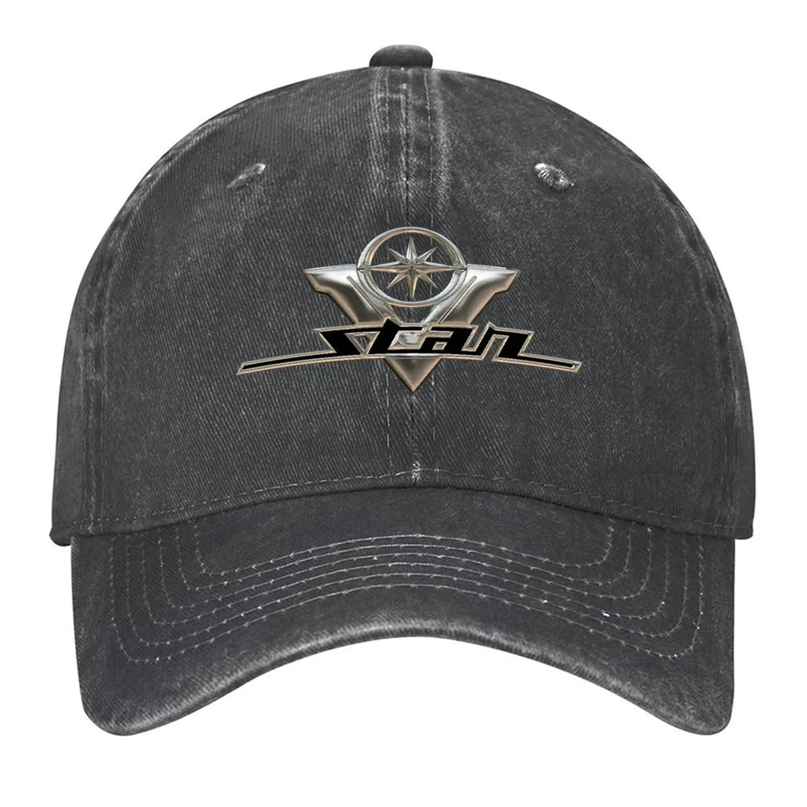 

V Star 250, 650, 950, 1100, 1300, 1900 Logo 1 Chrome 3 Бейсбольная кепка от солнца Кепка с защелкой на спине Альпинизм Женская одежда для гольфа Мужская
