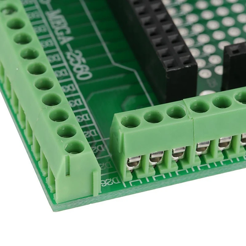 For Mega 2560 R3 Double-Side PCB Prototype Screw Terminal Block Shield Board Expanding Board