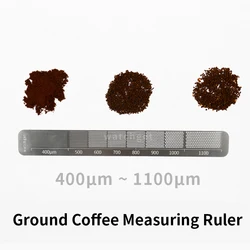 watchget Ground Coffee Measuring Ruler Stainless Steel Grinder Calibration Tool Measuring Grind Size Cupping Tool