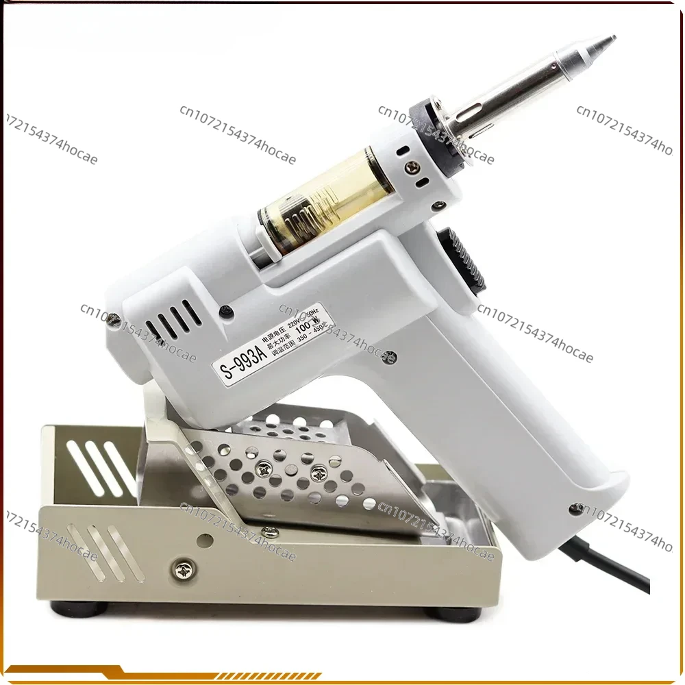 

Desoldering Gun S-998P Powerful 100W Electric Vacuum Solder Sucker Lead-free solder Vacuum Suction Tin Gun Double Air Pump