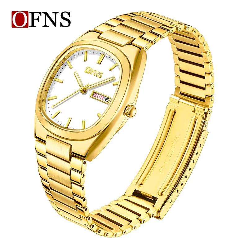 OFNS new luxury women's watch with niche design highlights personality, classic dress watch, 30 meter waterproof business watch