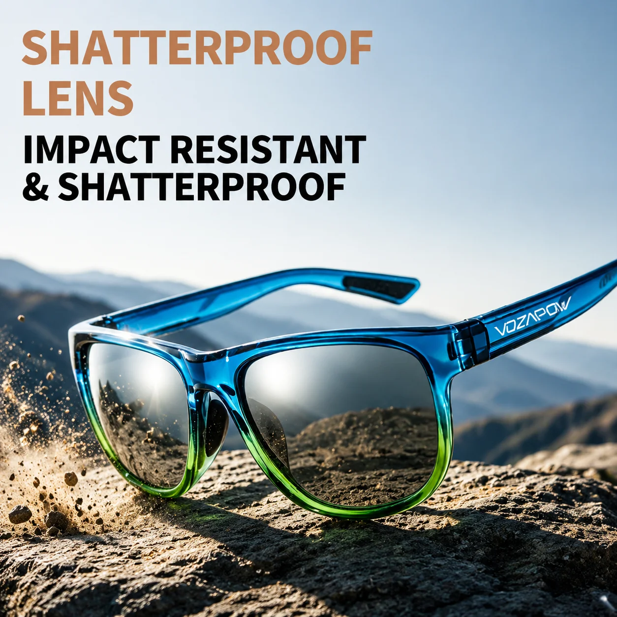 

Vozapow Polarized HD Cycling Glasses MTB Road Bike Sunglasses For Men Women UV400 Protection Eyewear For Fishing Driving Hiking