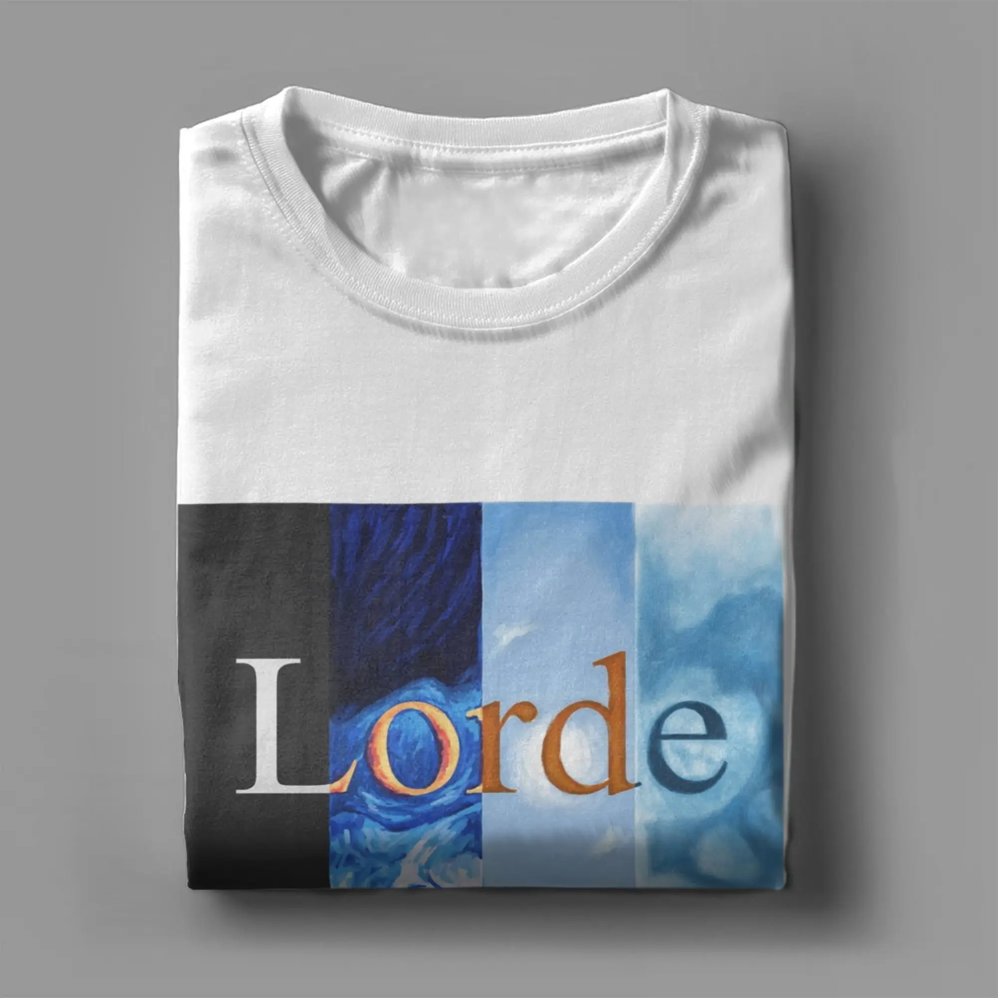 لورد فيرجن ألبوم جديد الرجال تي شيرت الفكاهة تيز قصيرة الأكمام س الرقبة تي شيرت القطن الخالص حجم كبير بلايز