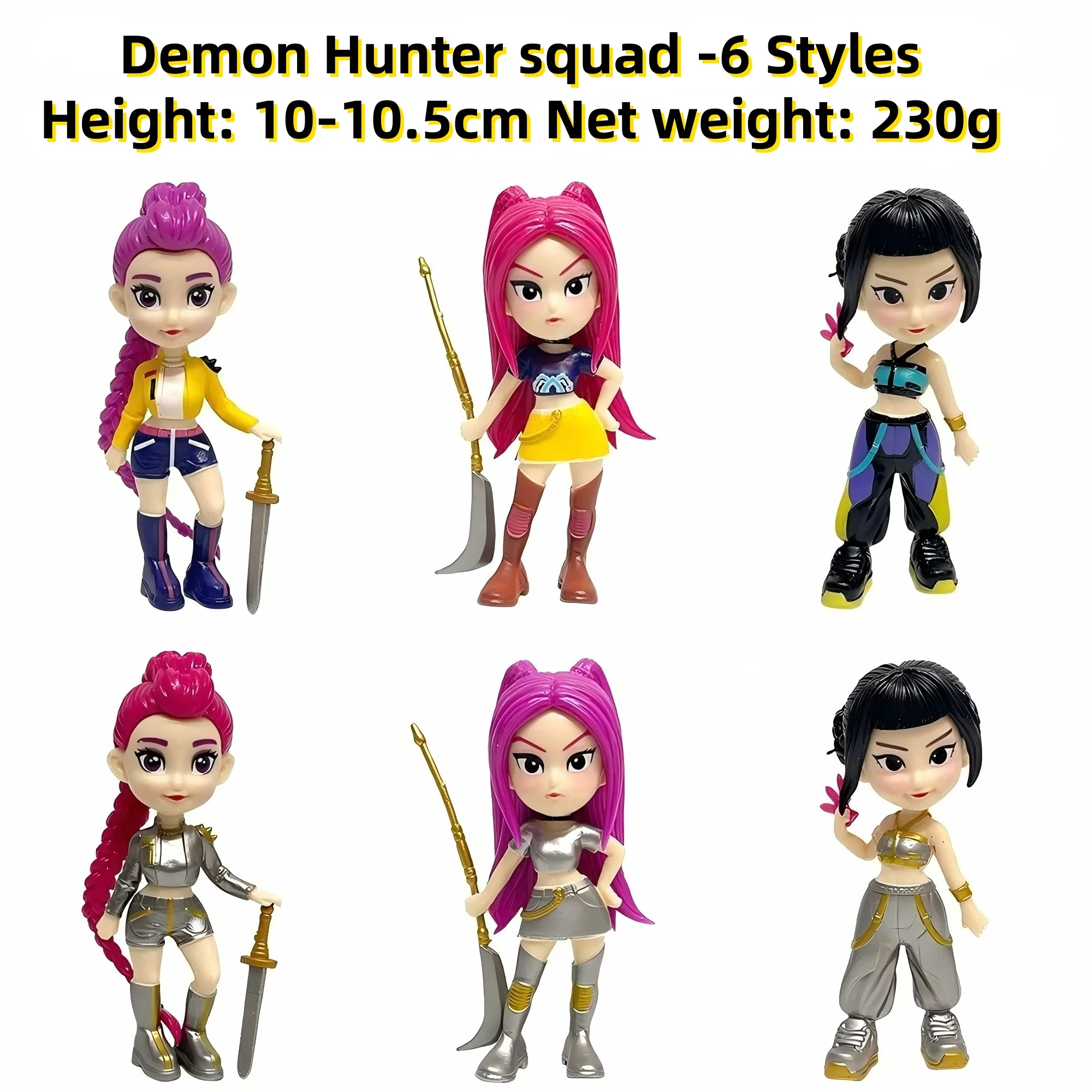 حار أنيمي KPop شيطان الصيادين دمية لعبة من الفينيل رومي ميرا زوي شخصية الفينيل قناع صندوق أعمى حلية لعبة هدية الكريسماس