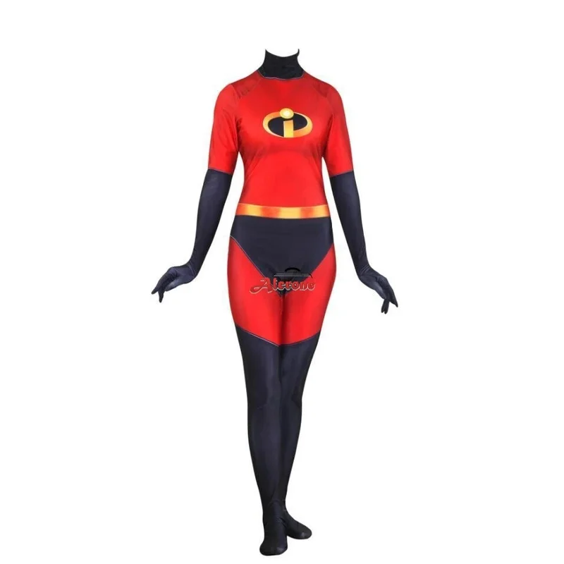 

CyVoyd Mr Mrs Incredibles Cosplay Adult Kid Suit Jumpsuit Bodysuit Cosplay Costume Halloween Cosplay Voyd Clothing