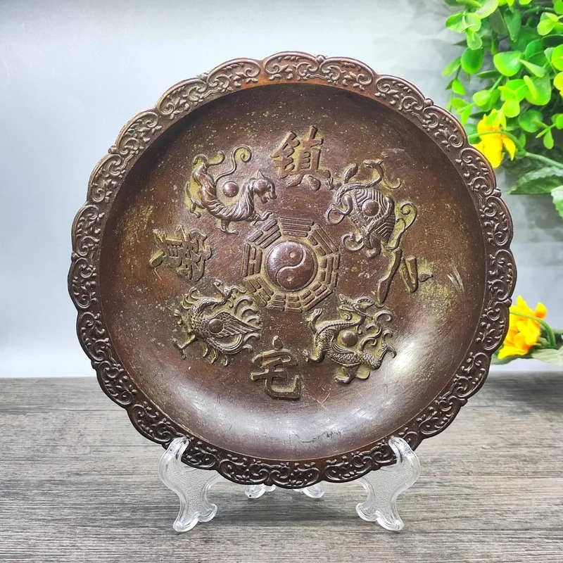 Antique-style dragon and phoenix , dishes, four-beast , home decoration plates, ornaments