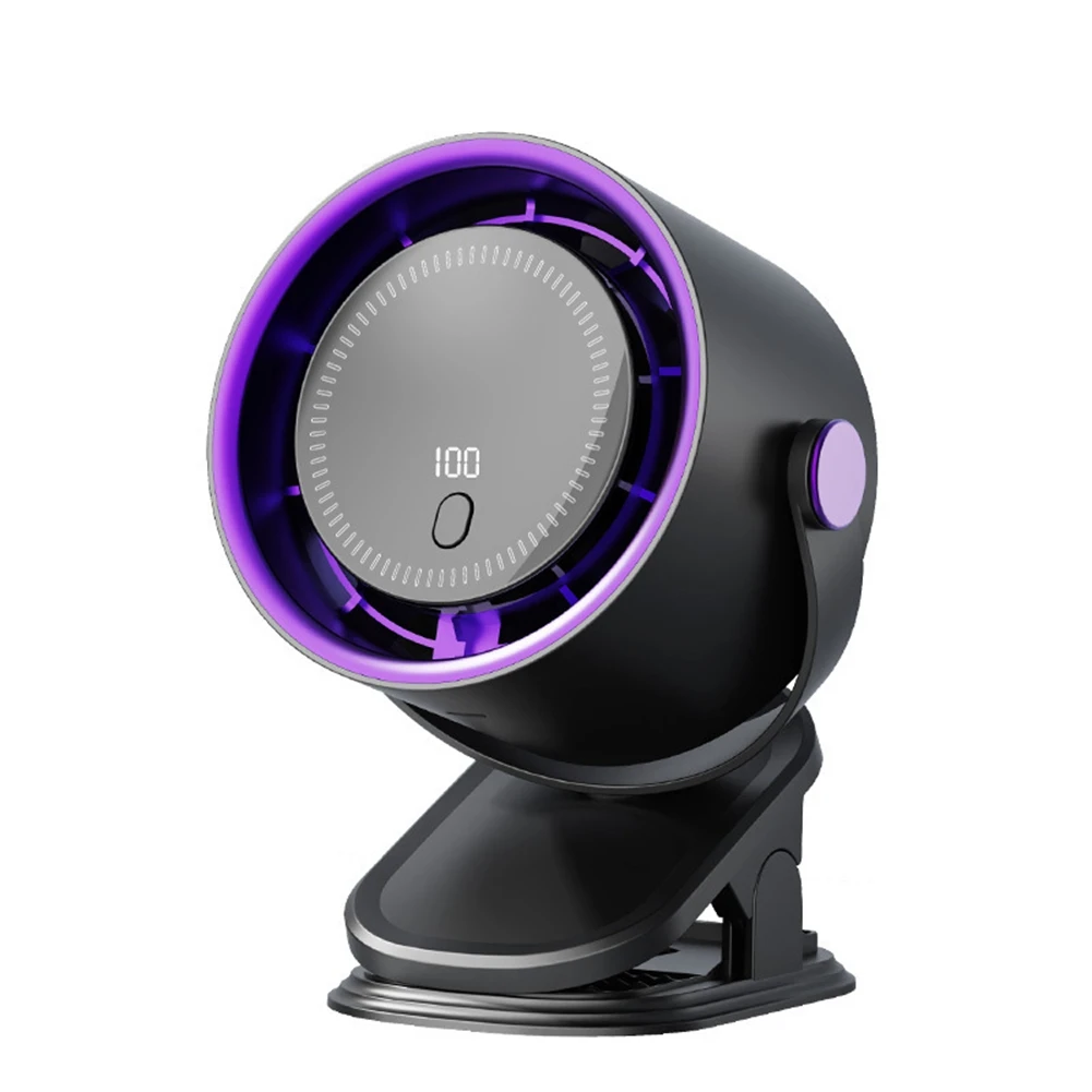 

A04V 3in1 Circulating Fan with Clip 100 Speed Adjustable Mini Table Fan Rechargeable Air Conditioner Fan for Office Outdoor A