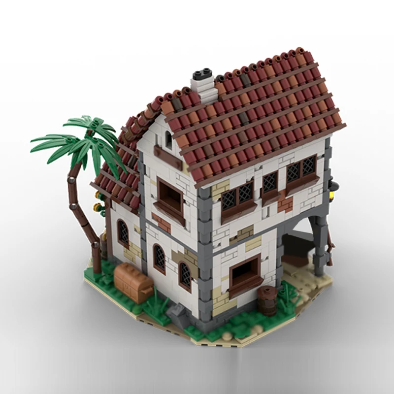 인기 영화 모델 MOC 빌딩 벽돌 농촌 주거 건물 모듈 형 기술 선물 휴일 조립 어린이 장난감 정장